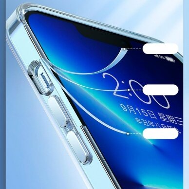 Iphone 13 Dėklas Kingxbar Elegant Series case  Skaidrus su blizgučiu 9