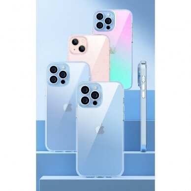 Iphone 13 Dėklas Kingxbar Elegant Series case  Skaidrus su blizgučiu 12