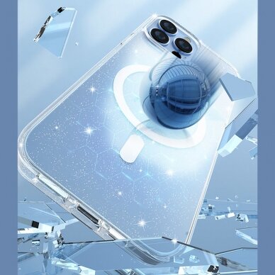 Iphone 13 Pro Dėklas Kingxbar PQY Elegant Series Magnetic Case for  Baltas 5