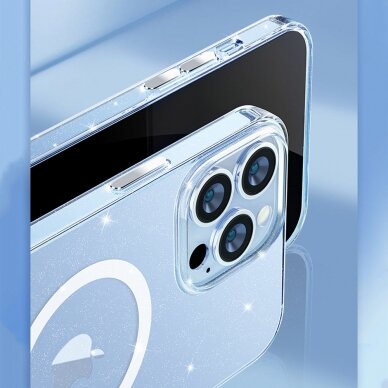 Iphone 13 Pro Dėklas Kingxbar PQY Elegant Series Magnetic Case for  Baltas 6