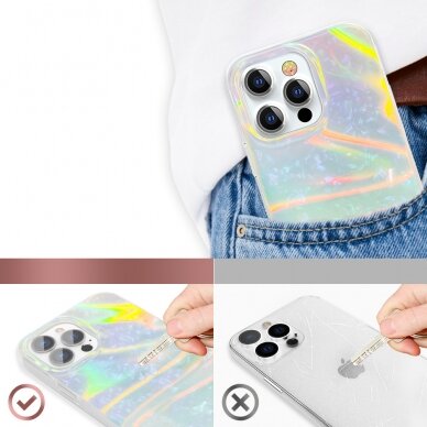 Dėklas Kingxbar Shell Series iPhone 13 Pro Mėtinis 5