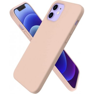 Dėklas Liquid Silicone 1.5mm Apple iPhone 15 Plus rožinis 1