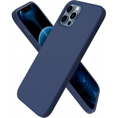 Dėklas Liquid Silicone 1.5mm Apple iPhone 15 Plus tamsiai mėlynas 1