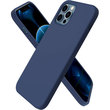 Dėklas Liquid Silikoninis 1.5mm Xiaomi Redmi A3 Tamsiai mėlynas 1