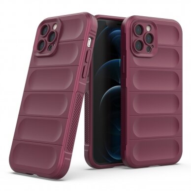 Dėklas Magic Shield Case iPhone 12 Pro Bordo 3