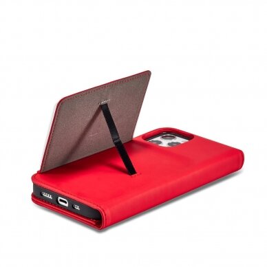 Dėklas Magnet Card Case for iPhone 12 Raudonas 19