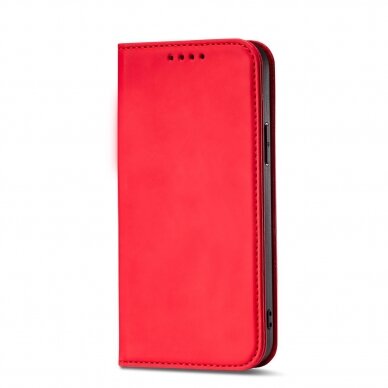 Dėklas Magnet Card Case for iPhone 12 Raudonas 8