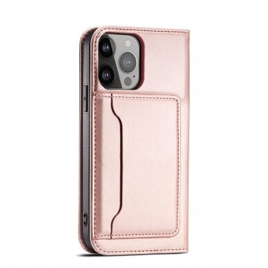 Iphone 14 Dėklas Magnet Card Case for  Rožinis  9