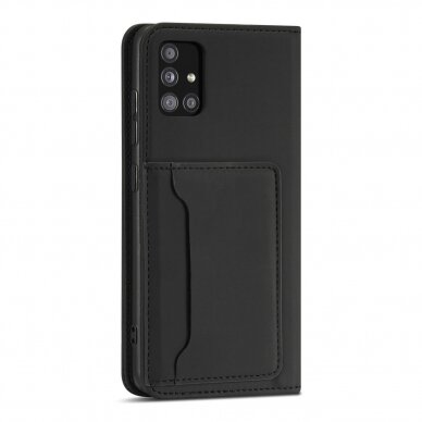 Samsung Galaxt A12 Dėklas Magnet Card Case 5G Juodas 10