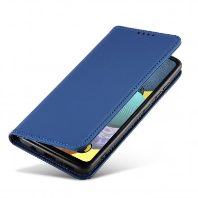 Samsung Galaxt A12 Dėklas Magnet Card Case 5G Mėlynas 13
