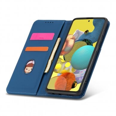 Samsung Galaxt A12 Dėklas Magnet Card Case 5G Mėlynas 20