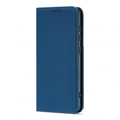 Samsung Galaxt A12 Dėklas Magnet Card Case 5G Mėlynas 4