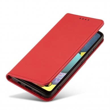 Samsung Galaxt A12 Dėklas Magnet Card Case 5G Raudonas 13
