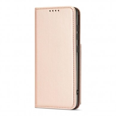Dėklas Magnet Card Case Xiaomi Redmi Note 11 Pro Rožinis 8