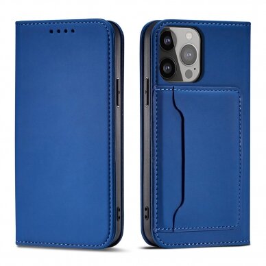Samsung Galaxy A23 Dėklas Magnet Card 5G Mėlynas 3