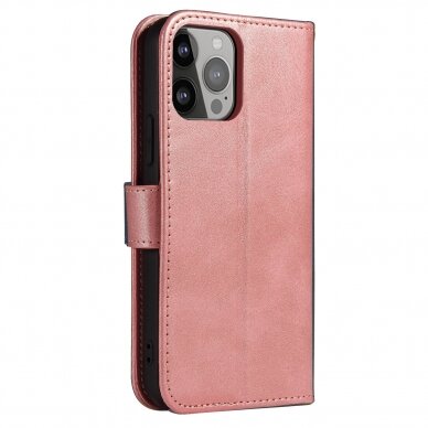 Dėklas Magnet Case elegant iPhone 14 Pro Rožinis 3