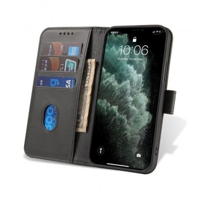 Dėklas Magnet Case elegant Motorola Moto G 2022 Juodas 4