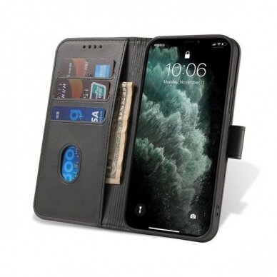 Dėklas Magnet Case elegant Motorola Moto G Power 2022 Juodas 1