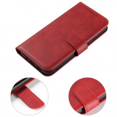 Dėklas Magnet Case Samsung Galaxy S23 Plus Raudonas 1