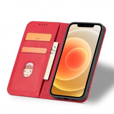 Dėklas Magnet Fancy Case for iPhone 12 Pro Raudonas 16