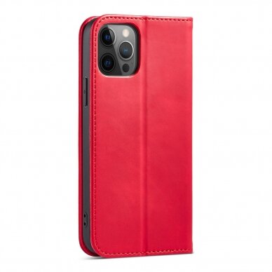 Dėklas Magnet Fancy Case for iPhone 12 Pro Raudonas 6