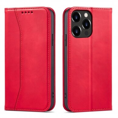 Iphone 14 Dėklas Magnet Fancy Case for  Raudonas