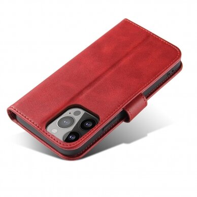 Dėklas Magnet iPhone 15 Plus -Raudonas 4