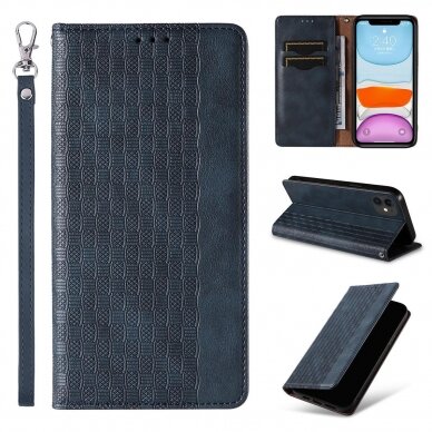 Dėklas Magnet Strap Case for iPhone 12 Mėlynas 2