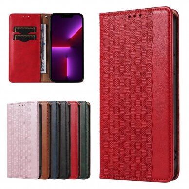 Dėklas Magnet Strap Case for iPhone 12 Pro Raudonas 14
