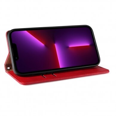 Dėklas Magnet Strap Case for iPhone 12 Pro Raudonas 8
