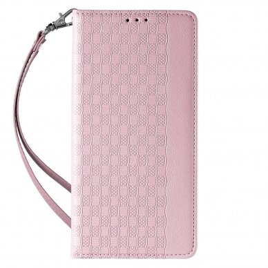 Dėklas Magnet Strap Case for iPhone 12 Pro Rožinis 5