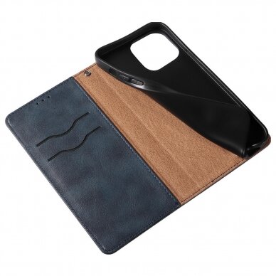 Dėklas Magnet Strap Case for iPhone 12 Pro Tamsiai mėlynas 12