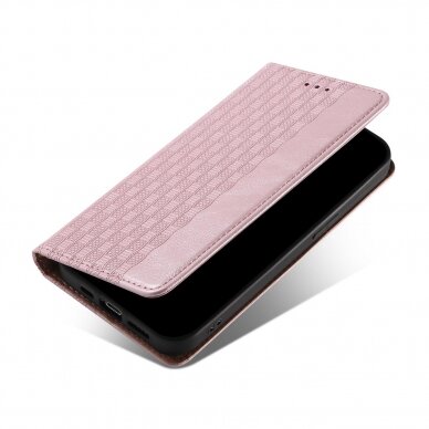 Dėklas Magnet Strap Case for Samsung Galaxy S22 + (S22 Plus) Rožinis 3