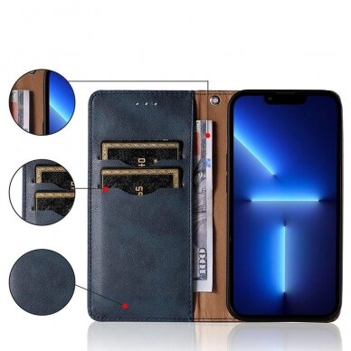 Dėklas Magnet Strap Case for Xiaomi Redmi Note 11 Pro Mėlynas 2