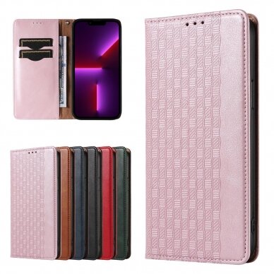 Iphone 14 Dėklas Magnet Strap Case  Rožinis 1