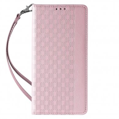 Iphone 14 Dėklas Magnet Strap Case  Rožinis 3
