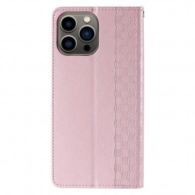 Iphone 14 Dėklas Magnet Strap Case  Rožinis 5
