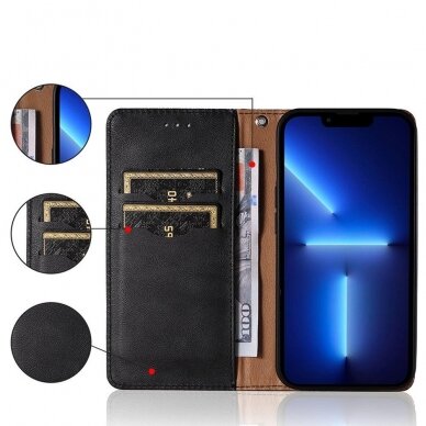 Samsung Galaxt A12 Dėklas Magnet Strap Case 5G Juodas 4