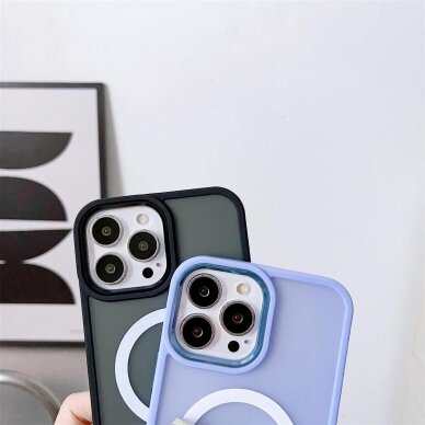Dėklas MagSafe Color Matte iPhone 14 Plus - Mėlynas 2