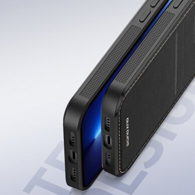 Dėklas MagSafe Wallet RFID Blocking Stand Dux Ducis Rafi Mag iPhone 13 Pro - Juodas 11