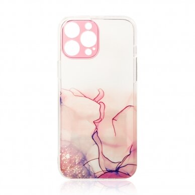 Iphone 13 Pro Max Dėklas Marble Case for  Rožinis 1