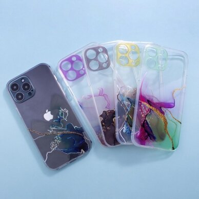 Dėklas Marble Case iPhone 12 Pro Mėlynas 6