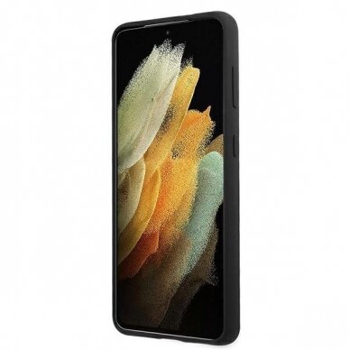 Dėklas Mercedes MEHCS21SSILBK Silicone Line Samsung Galaxy S21 telefonui juodas 4