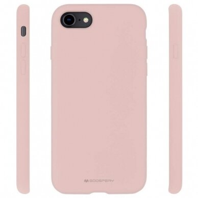 Dėklas Mercury Silicone Case Apple Iphone 7/8/Se2 Rožinio Smėlio  1