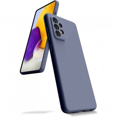 Dėklas Mercury Silicone Case Samsung A52/ A52s levandos pilka