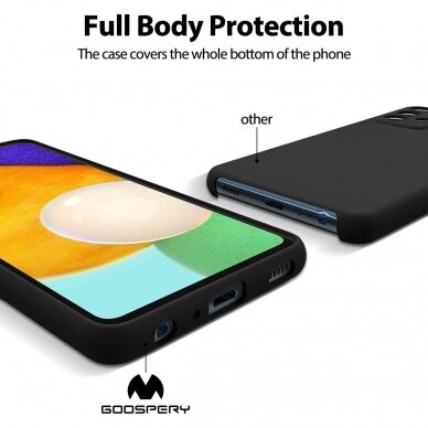 Dėklas Mercury Silicone Case Samsung A536 A53 5G tamsiai mėlynas  2