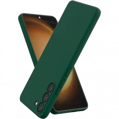 Dėklas Mercury Silicone Case Samsung S711 S23 FE tamsiai žalias 1