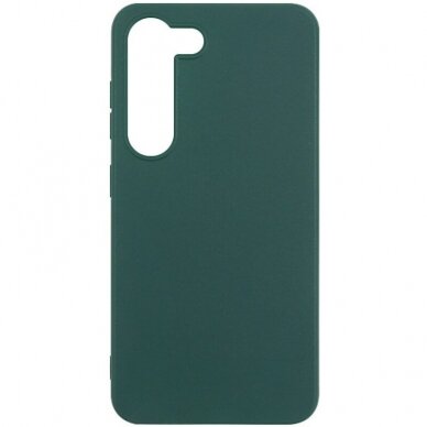 Dėklas Mercury Silicone Case Samsung S916 S23 Plus 5G tamsiai žalias