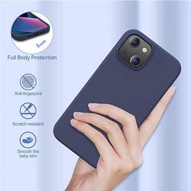 Dėklas Mercury Soft Jelly Case Apple iPhone 13 mini tamsiai mėlynas  2