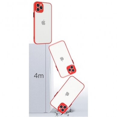 Dėklas Milky Case Xiaomi Redmi 10X 4G / Xiaomi Redmi Note 9 Raudonas 10